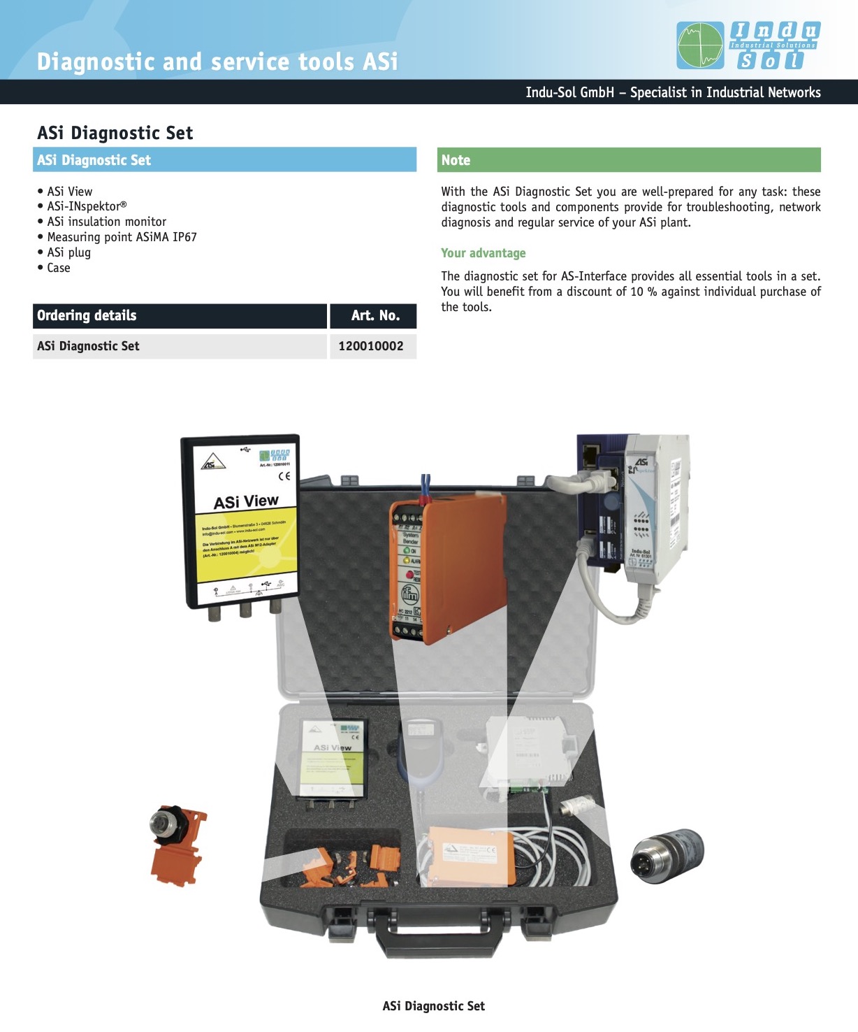 ASInterface Diagnostic Set 120010002 datasheet