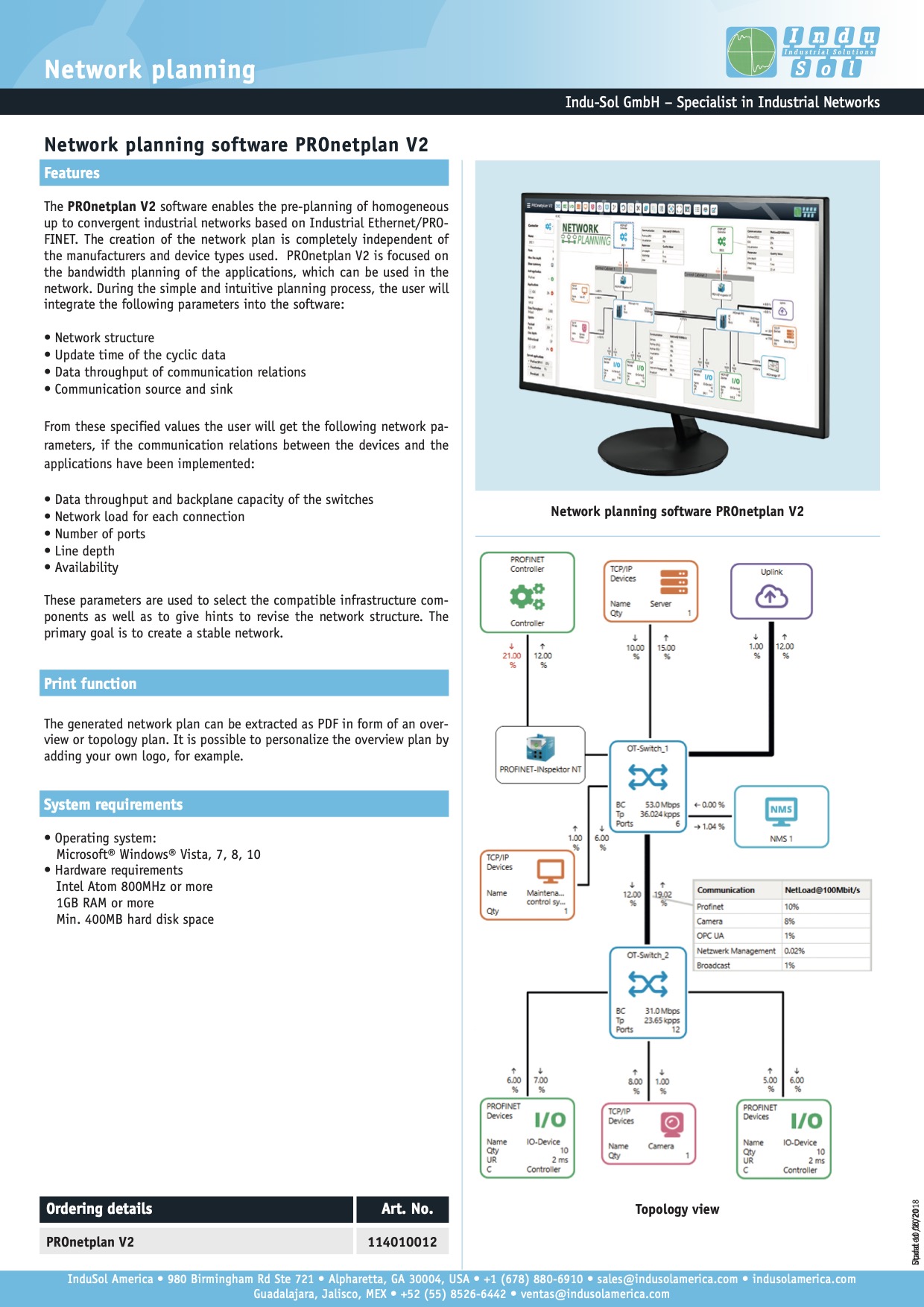 PROnetplan v2 datasheet